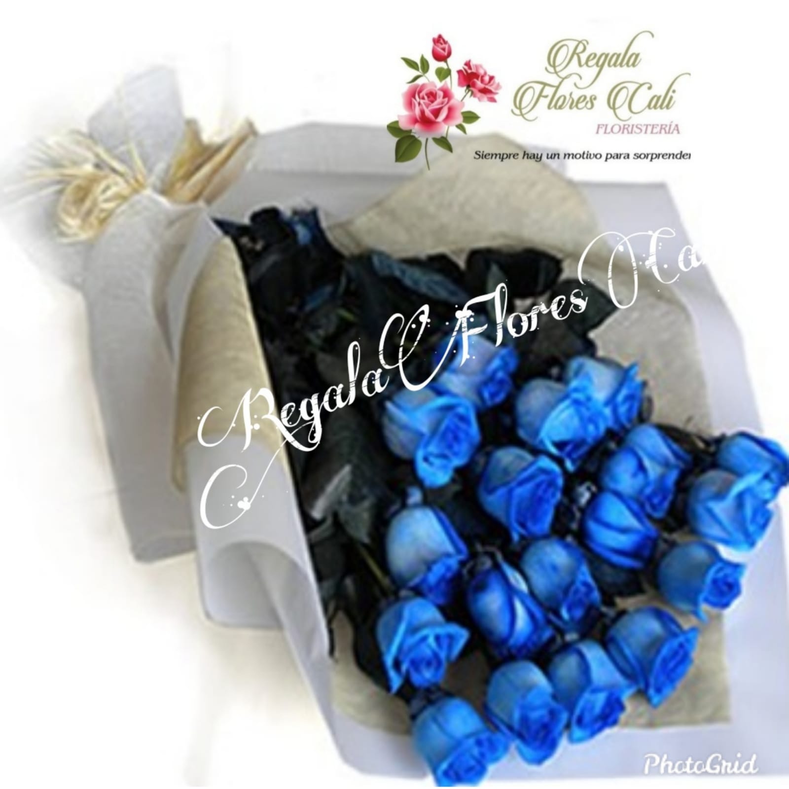 Ramillete Rosas Azules - Regala Flores Cali