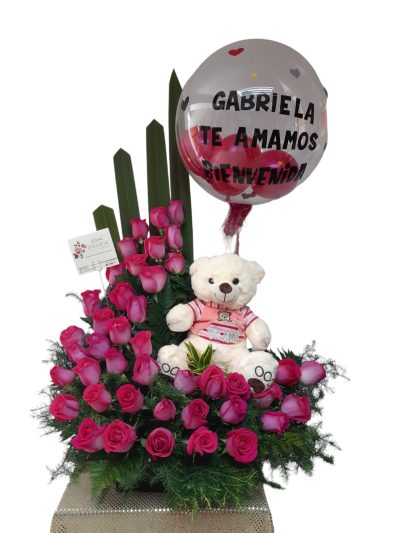 Arreglo Flores Rosadas Cali