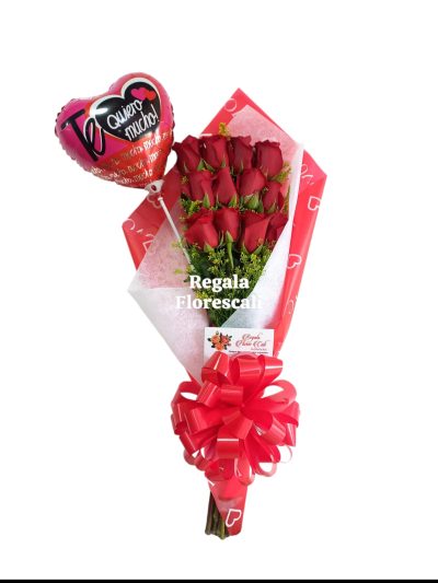 Ramillete Rosas Rojas Cali